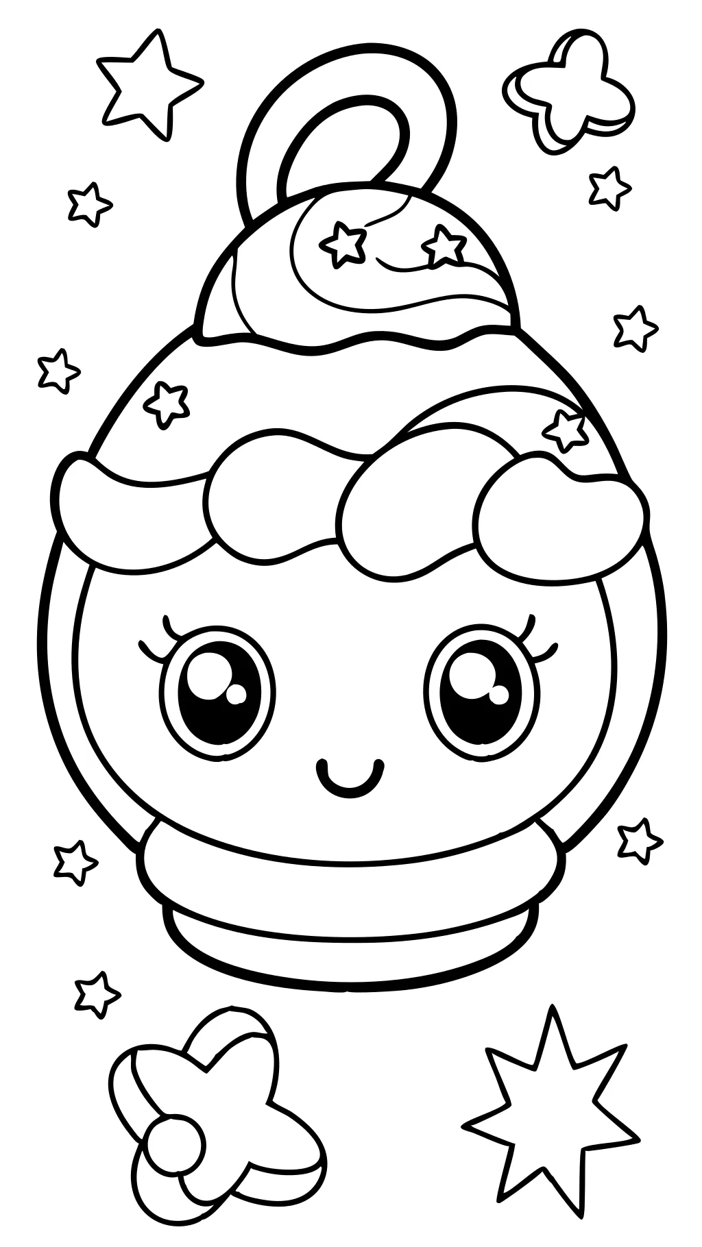 cinnamon roll sanrio coloring page